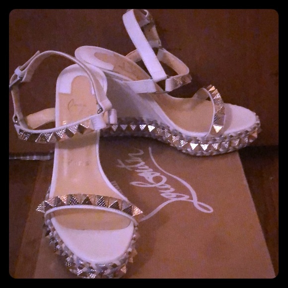 Christian Louboutin Shoes - Christian Louboutin rockstud wedges *NEW*
